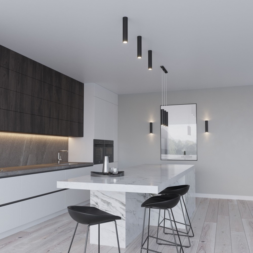 Sollux SL.0327 - Luster na lanku LAGOS 1 1xGU10/40W/230V čierna