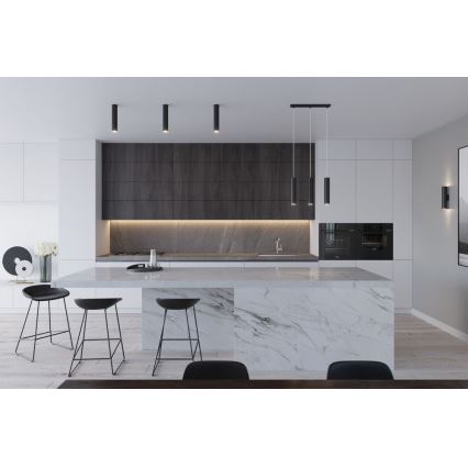 Sollux SL.0327 - Luster na lanku LAGOS 1 1xGU10/40W/230V čierna