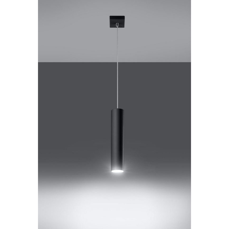 Luster na lanku LAGOS 1 1xGU10/10W/230V čierna