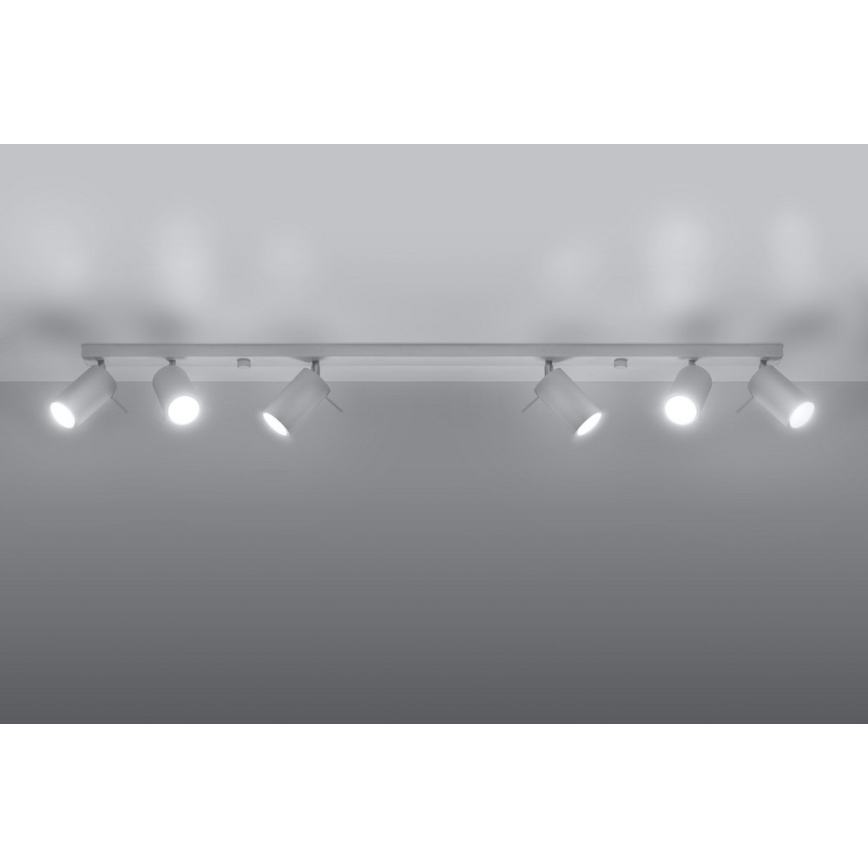 Bodové svietidlo RING 6L 6xGU10/10W/230V biela