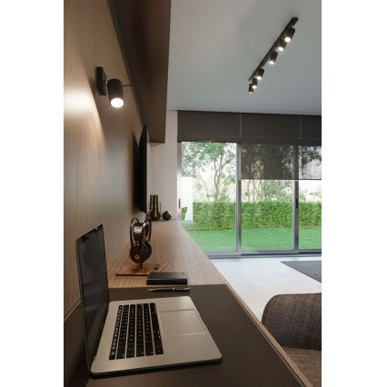 Bodové svietidlo RING 6L 6xGU10/10W/230V čierna