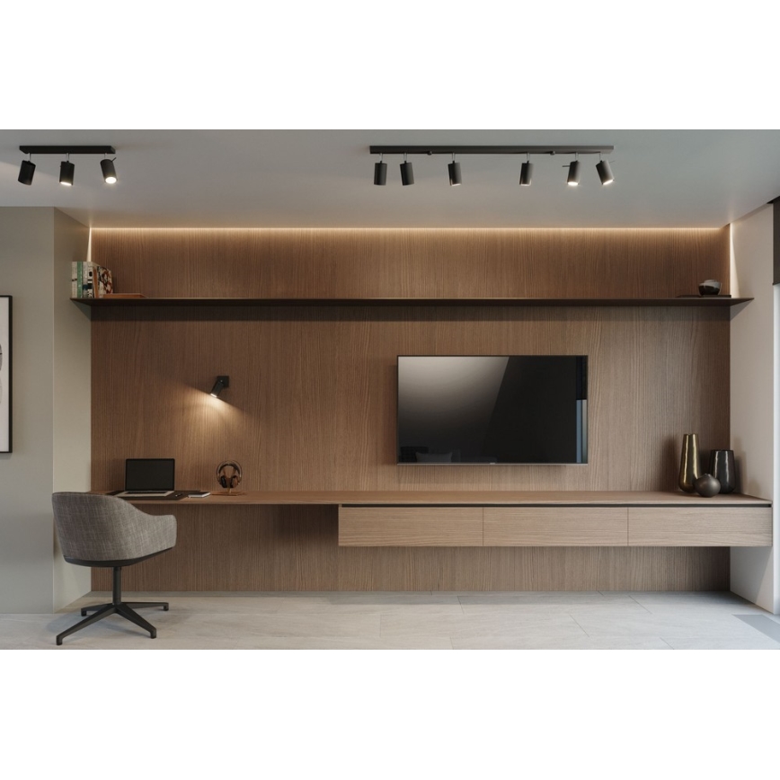 Bodové svietidlo RING 6L 6xGU10/10W/230V čierna