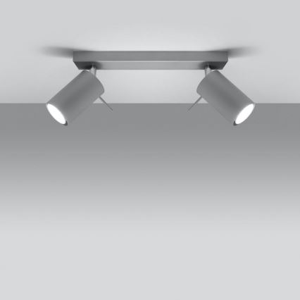 Stropné bodové svietidlo RING 2xGU10/10W/230V