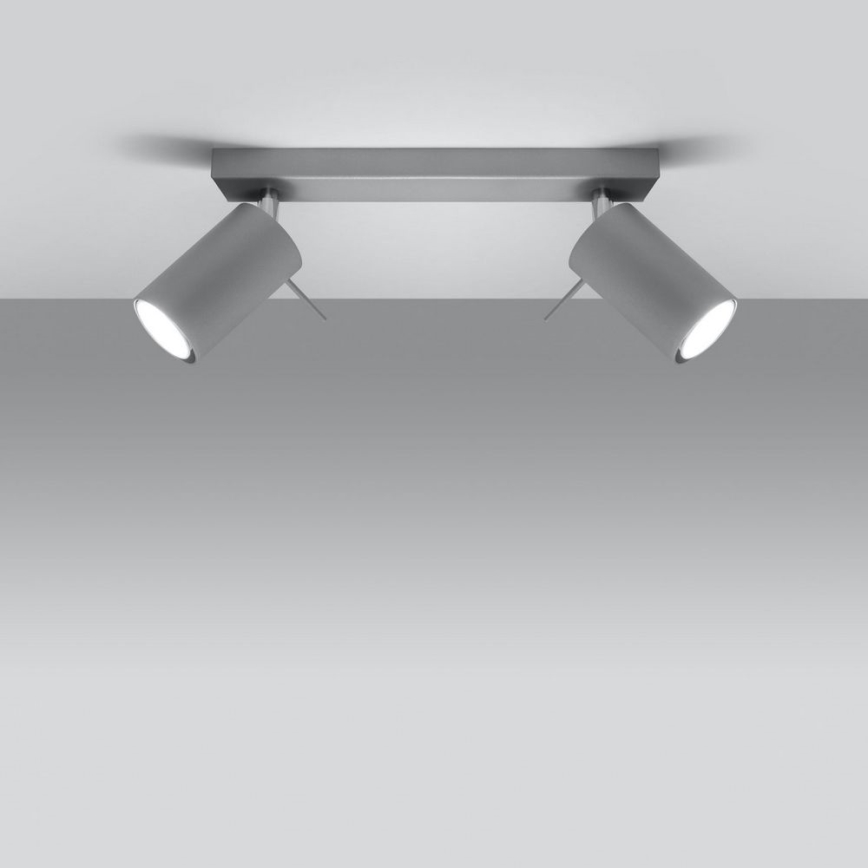 Stropné bodové svietidlo RING 2xGU10/10W/230V