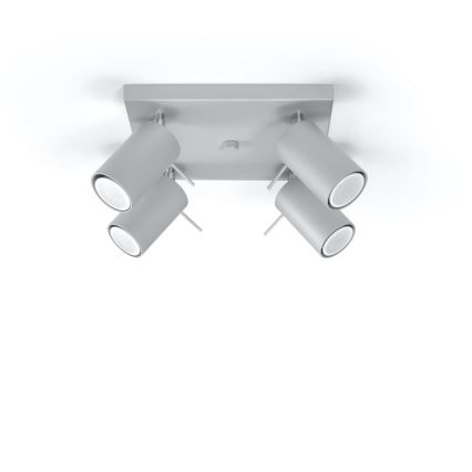 Stropné bodové svietidlo RING 4xGU10/10W/230V