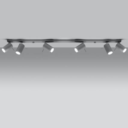 Stropné bodové svietidlo RING 6xGU10/10W/230V