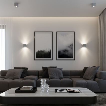 Sollux SL.0489 - Stropné svietidlo QUAD 1xGU10/40W/230V beton