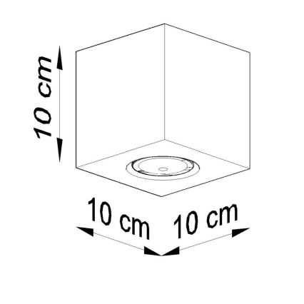 Bodové svietidlo QUAD 1xGU10/10W/230V betón