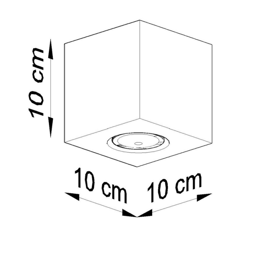 Bodové svietidlo QUAD 1xGU10/10W/230V betón
