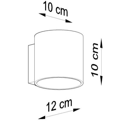 Nástenné bodové svietidlo ORBIS 1xG9/40W/230V buk