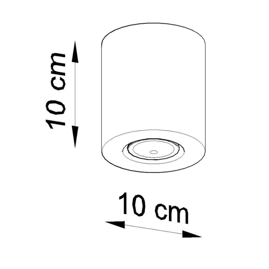 Bodové svietidlo ORBIS 1xGU10/10W/230V buk