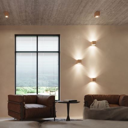 Sollux SL.0493 - Stropné svietidlo QUAD 1xGU10/40W/230V drevo