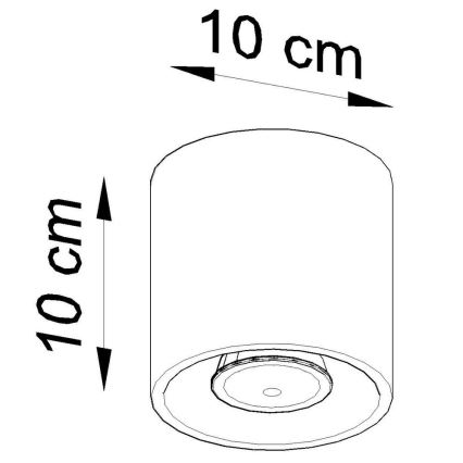 Bodové svietidlo ORBIS 1 1xGU10/10W/230V