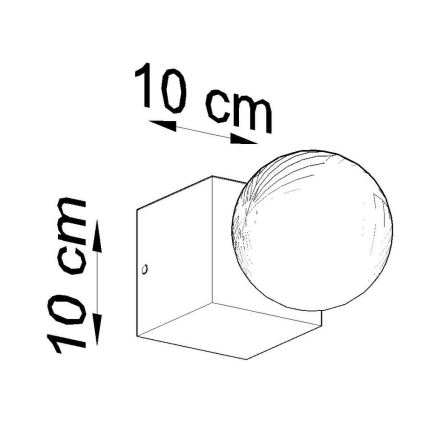 Nástenné svietidlo ABEL 1xE27/60W/230V buk