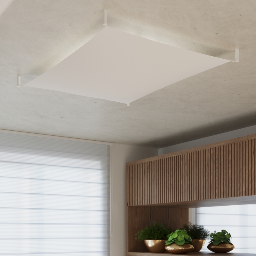 LED stropné svietidlo LUNA 2xG13/8,5W/230V 80x105 cm biele
