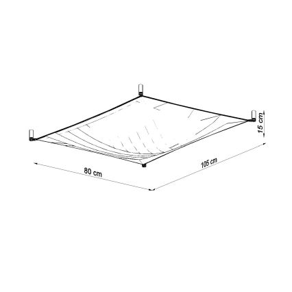 LED stropné svietidlo LUNA 2xG13/8,5W/230V 80x105 cm biele