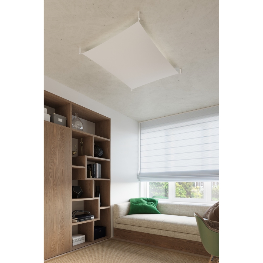 LED stropné svietidlo LUNA 6xG13/8,5W/230V 140x140 cm biela