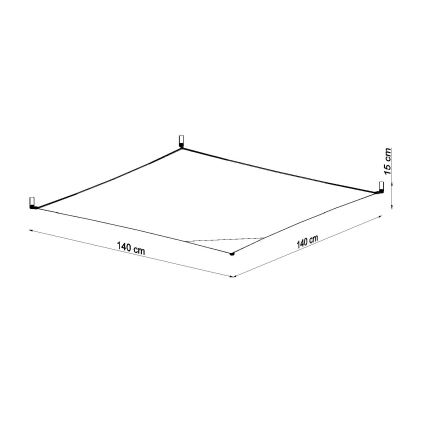 LED Stropné svietidlo LUNA 6xG13/8,5W/230V 14x14 cm biela