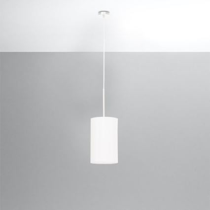 Luster na lanku OTTO 1xE27/60W/230V pr. 15 cm biela