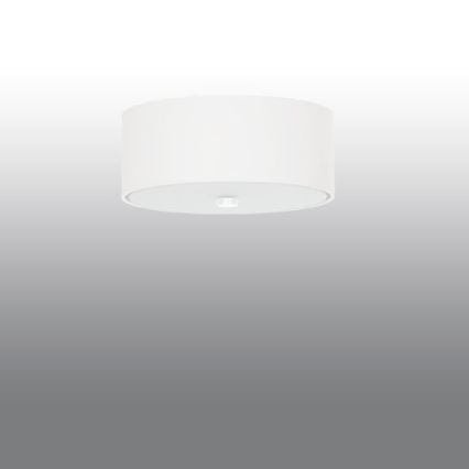 Stropné svietidlo SKALA 3xE27/60W/230V pr. 30 cm biela