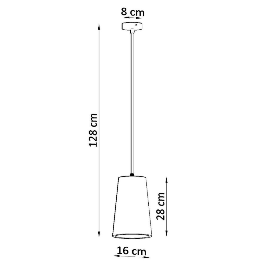 Luster na lanku GULCAN 1xE27/15W/230V
