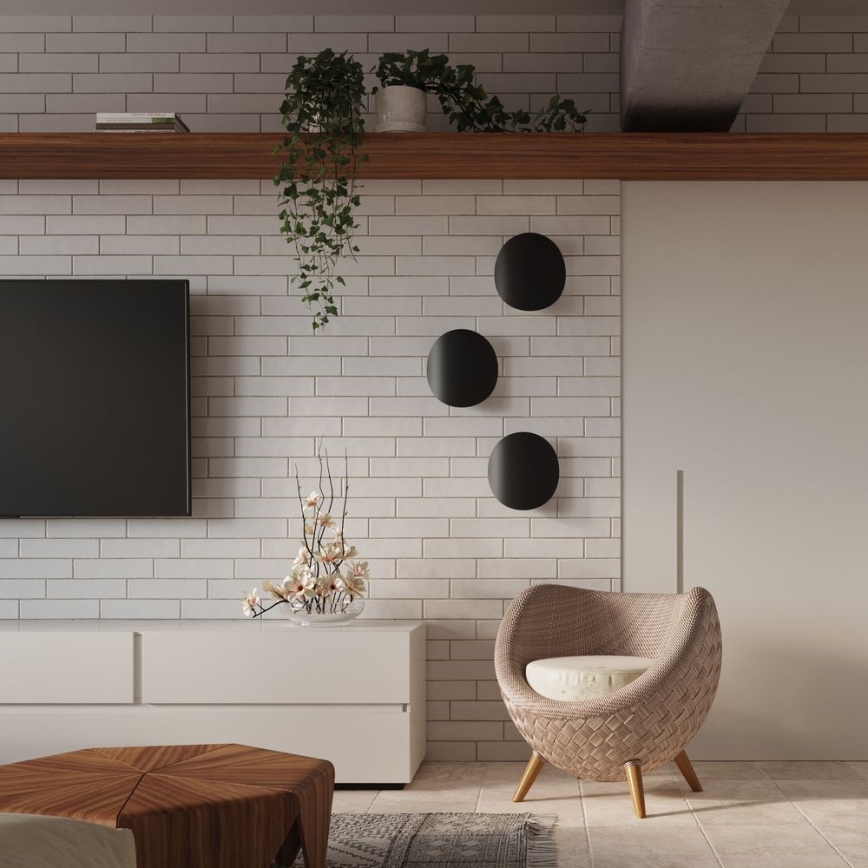 Nástenné svietidlo SENSES 2xG9/40W/230V čierna