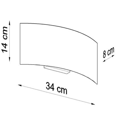 Nástenné svietidlo MAGNUS 2xG9/40W/230V čierna