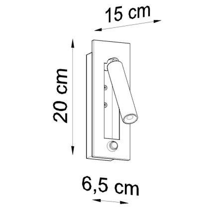 Nástenné bodové svietidlo ENIF 1xG9/12W/230V