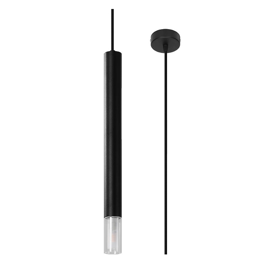 Luster na lanku VIZIER 1xG9/40W/230V čierna