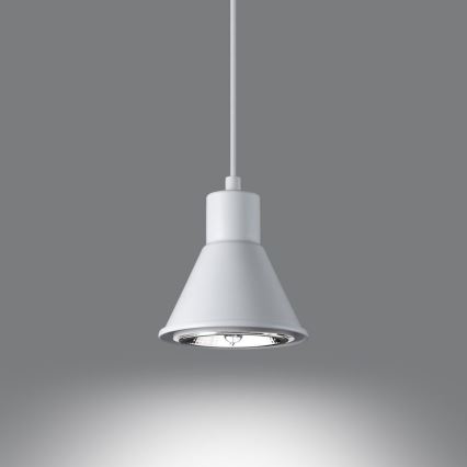 Luster na lanku TAZILA 1xES111/60W/230V biela