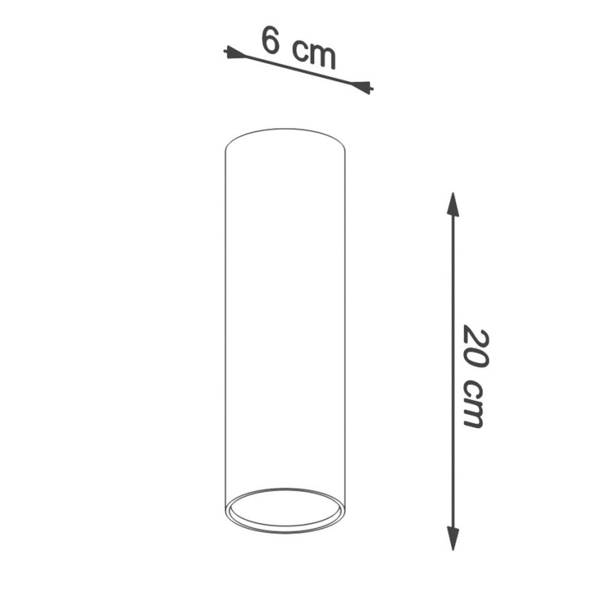 Bodové svietidlo LAGOS 1xGU10/10W/230V 20 cm biela