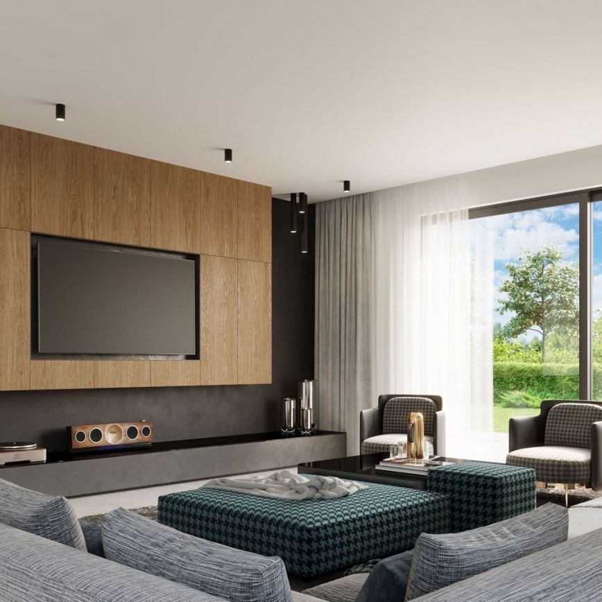 Bodové svietidlo LAGOS 1xGU10/10W/230V 40 cm čierna
