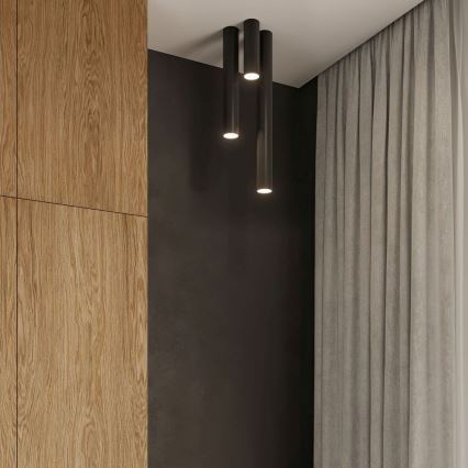Bodové svietidlo LAGOS 1xGU10/10W/230V 40 cm čierna