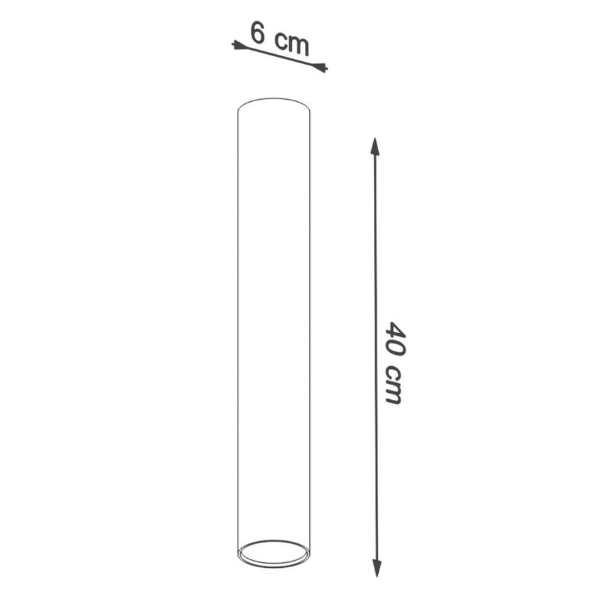 Bodové svietidlo LAGOS 1xGU10/10W/230V 40 cm čierna