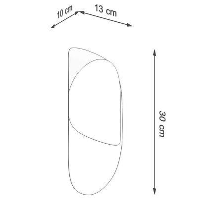 Nástenné svietidlo TEAR 1xG9/40W/230V biela