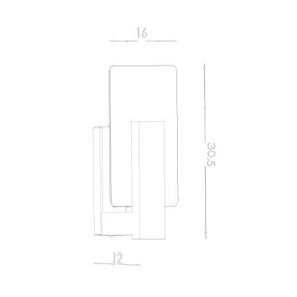 Nástenné svietidlo LAPPO 1xE14/10W/230V biela