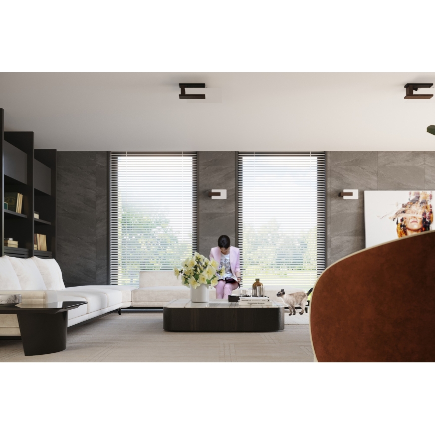 Nástenné svietidlo LAPPO 1xE14/10W/230V wenge