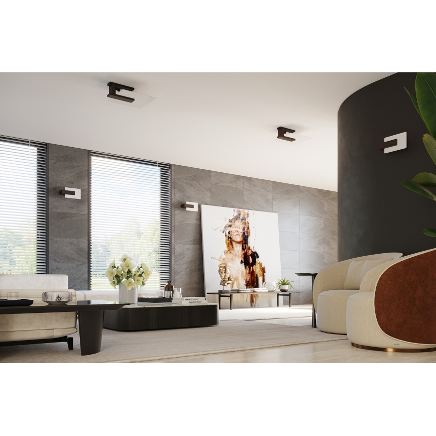 Nástenné svietidlo LAPPO 1xE14/10W/230V wenge