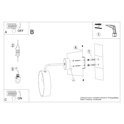 Nástenná lampa TITRAN 1xE27/60W/230V biela