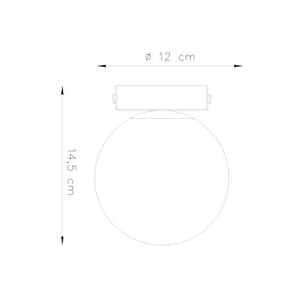 Stropné svietidlo YOLI 1xG9/12W/230V biela