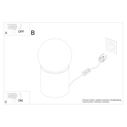 Stolná lampa BOOMO 1xG9/8W/230V buk