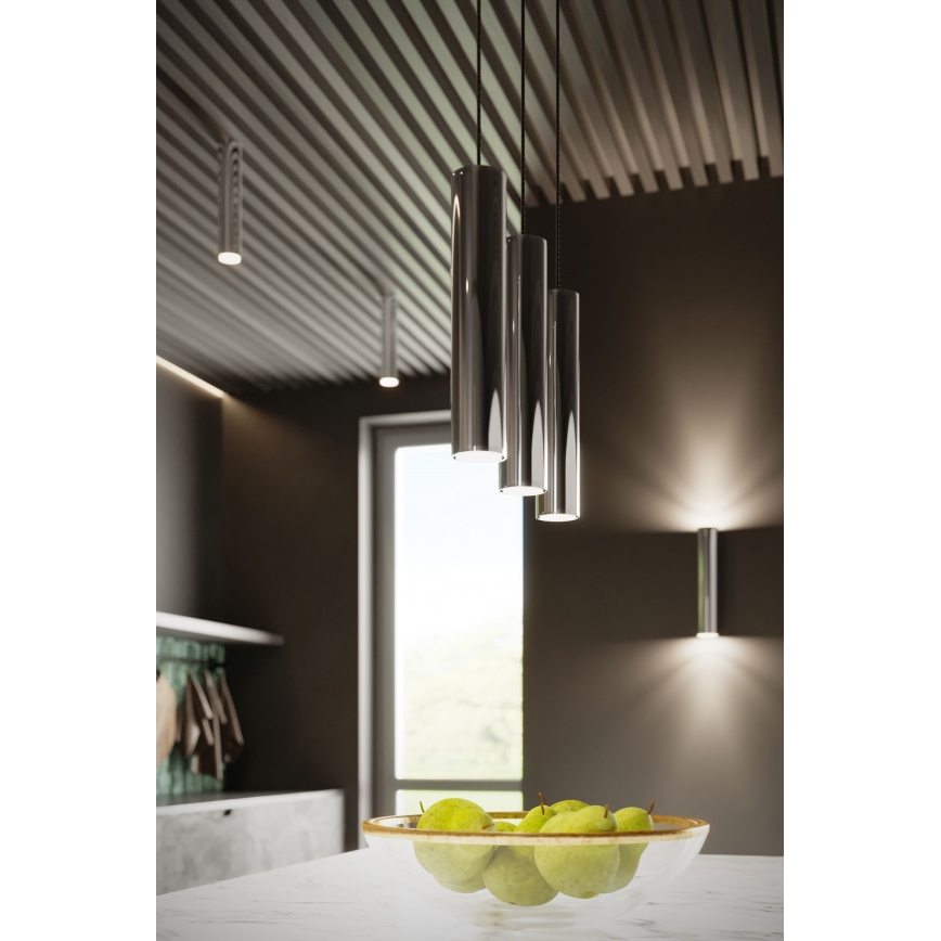 Luster na lanku LAGOS 1xGU10/10W/230V lesklý chróm