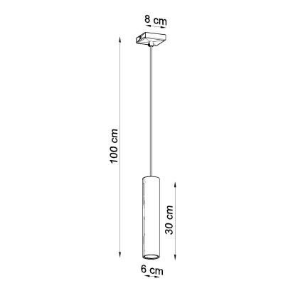 Luster na lanku LAGOS 1xGU10/10W/230V lesklý chróm