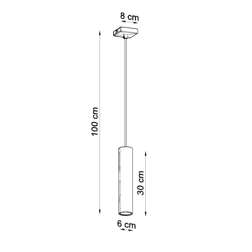 Luster na lanku LAGOS 1xGU10/10W/230V lesklý chróm