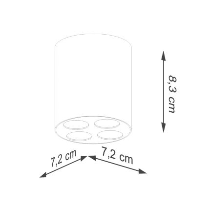 LED Bodové svietidlo ZOE LED/9W/230V čierna