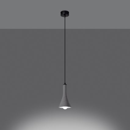 Luster na lanku REA 1xE14/12W/230V betón