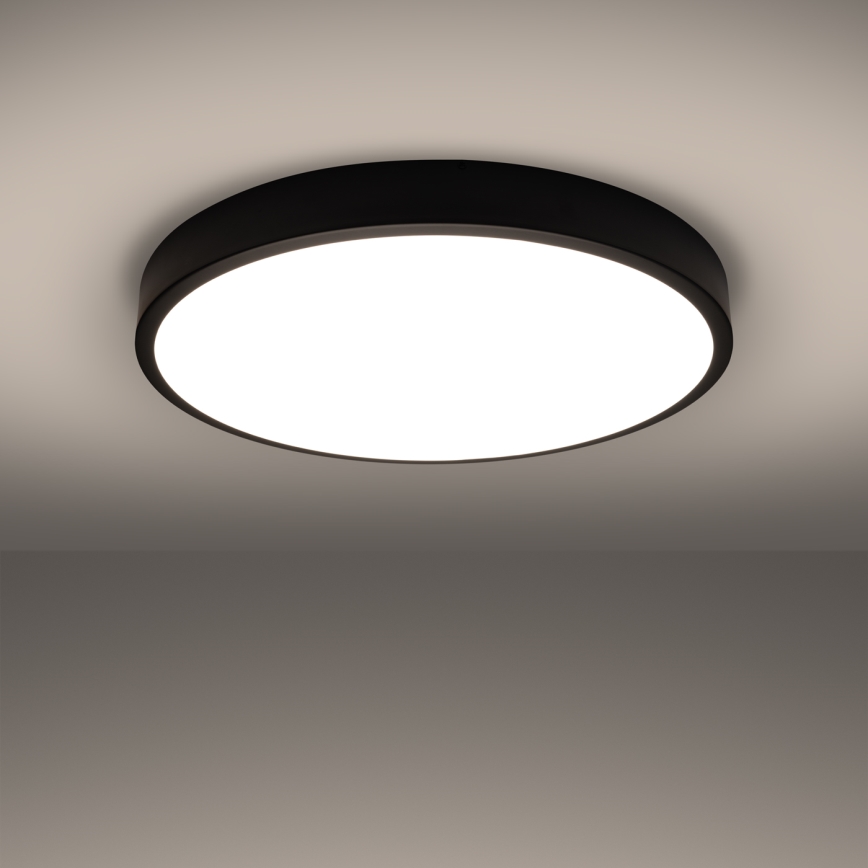 LED stropné svietidlo ONYX LED/48W/230V priemer 60 cm čierna