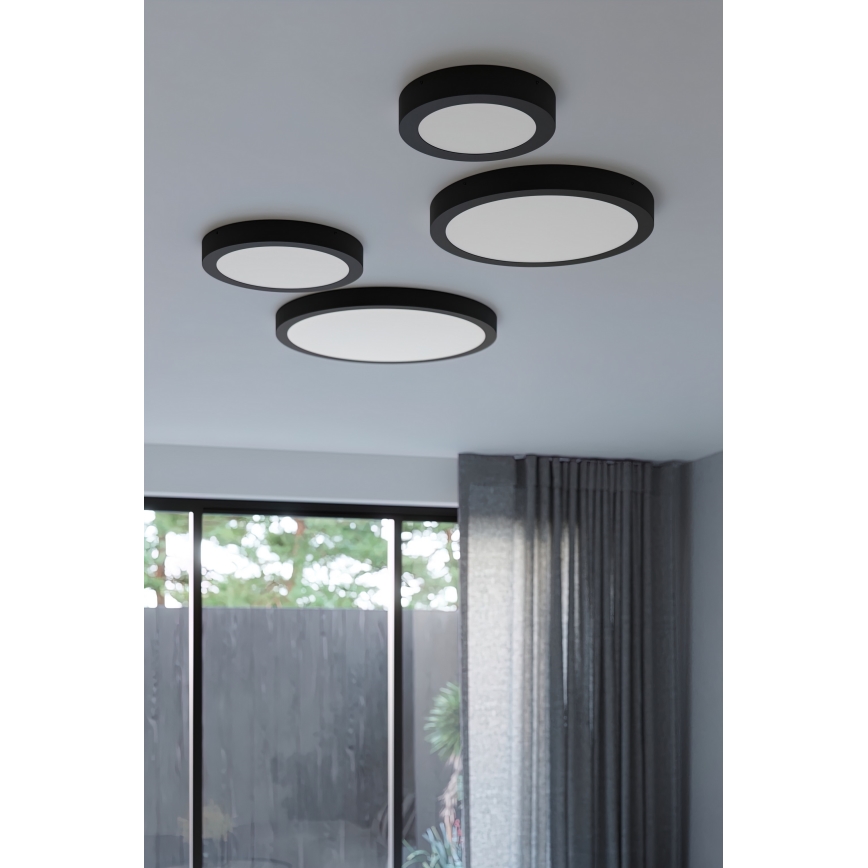 LED stropné svietidlo ONYX LED/48W/230V priemer 60 cm čierna