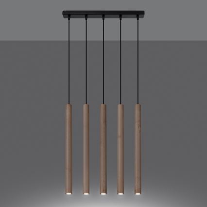 Luster na lanku PASTELO 5xG9/8W/230V buk