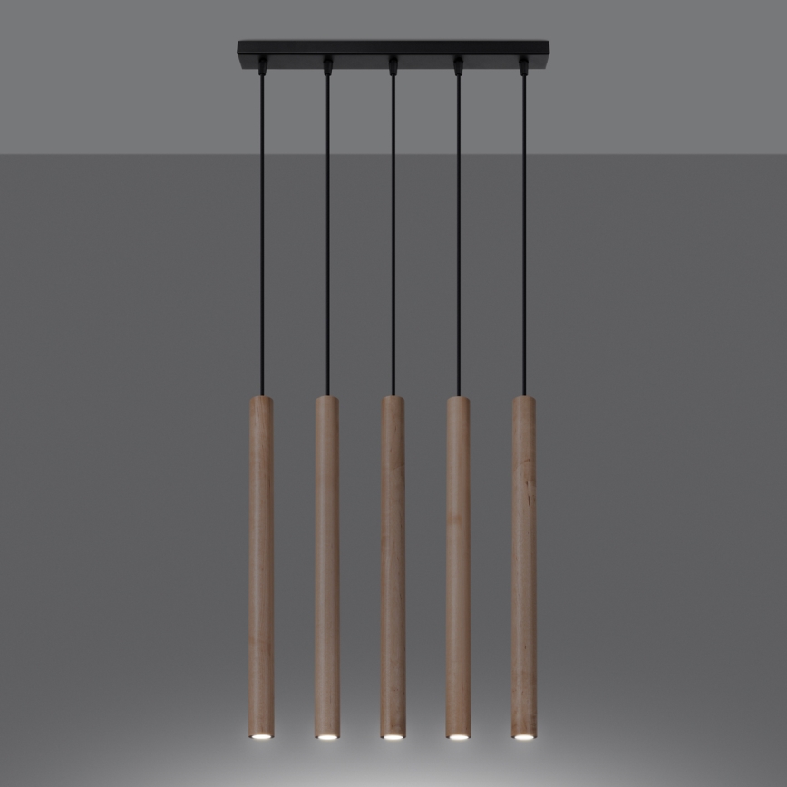 Luster na lanku PASTELO 5xG9/8W/230V buk